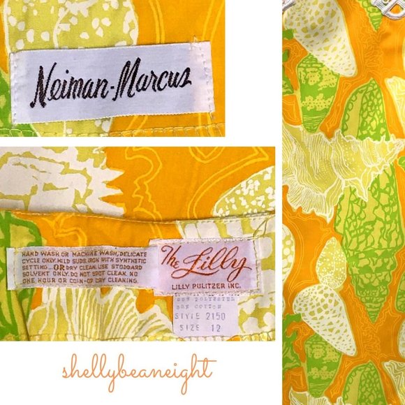 VTG 60s The LILLY PULITZER Seashell Maxi Skirt 8 - Picture 5 of 8